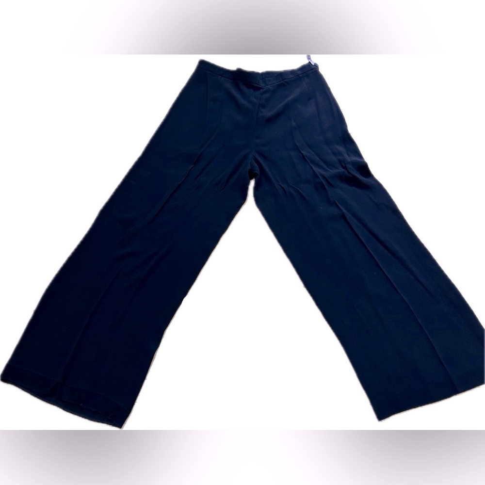 Vintage KL by Karl Lagerfeld Women’s wide leg high rise black pants. Size 12